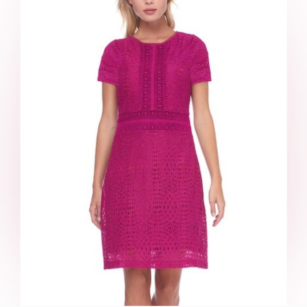 🌟NWT ABS Collection Magenta Lace Dress